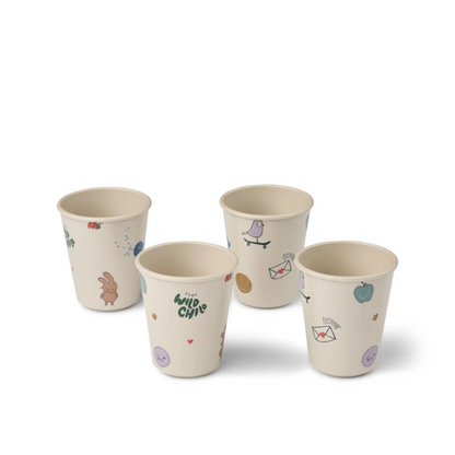 Lana Cup 4-Pack Tamtam/Sandy