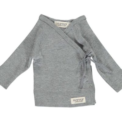 Wickelcardigan Grey Melange MarMar Copenhagen Tausendschoen Kindertraum