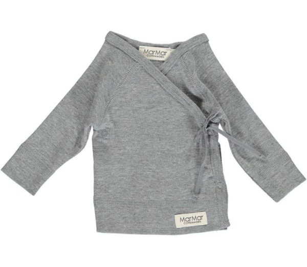 Wickelcardigan Grey Melange MarMar Copenhagen Tausendschoen Kindertraum