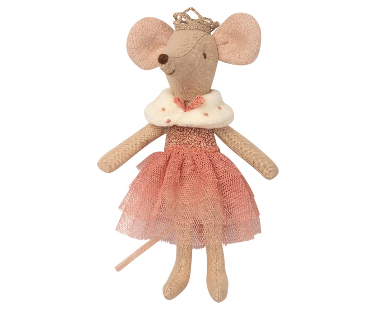 Maileg Maus große Schwester und Micro Hase Prinzessin Kleid Kleidung SET Rosa 