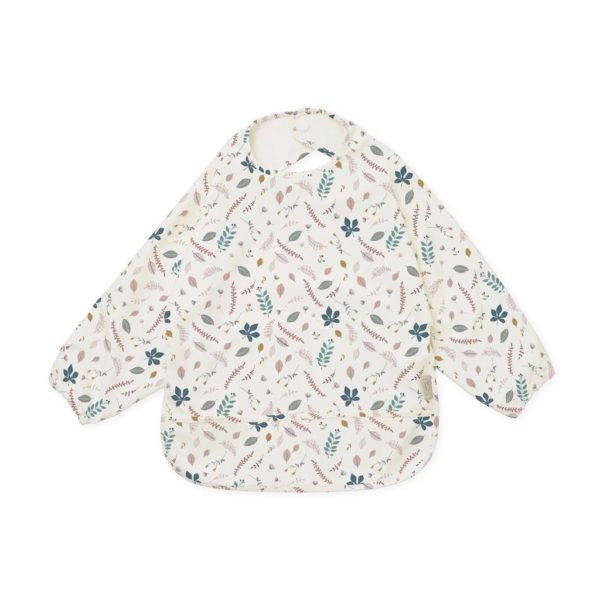 Sleeved Bib pressed leaves Cam Cam Copenhagen Tausendschoen Kindertraum