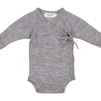 Babybody Belita Wool Pointelle Grey Melange