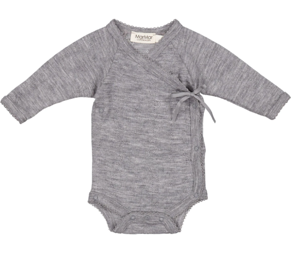 Babybody Belita Wool Pointelle Grey Melange