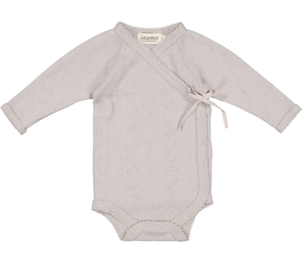 Babybody Belita Wool Pointelle Soft Dove MarMar Copenhagen Tausendschoen Kindertraum