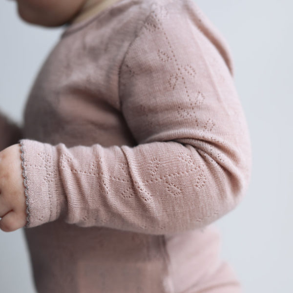 Babybody Benedikte Wool Pointelle – Bild 2