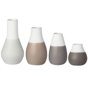 Zuhause Mini Pastellvasen 4er Set