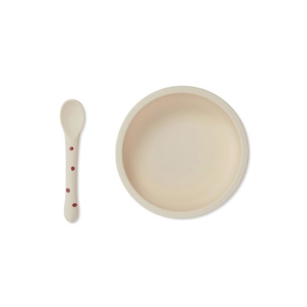 konges-slojd-babygeschirrset-bowl-spoon-raspberry-red-dot-tausendschoen-kindertraum