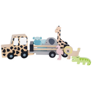 Holzspiel Jeep Safari mit Traktor und Tieren
