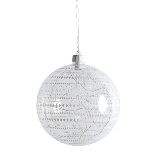 LED Lichtkugel "Besinnlich schöne Weihnachtszeit" groß – Bild 2