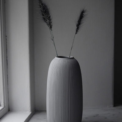 Vase "Åby" hellgrau von Storefactory