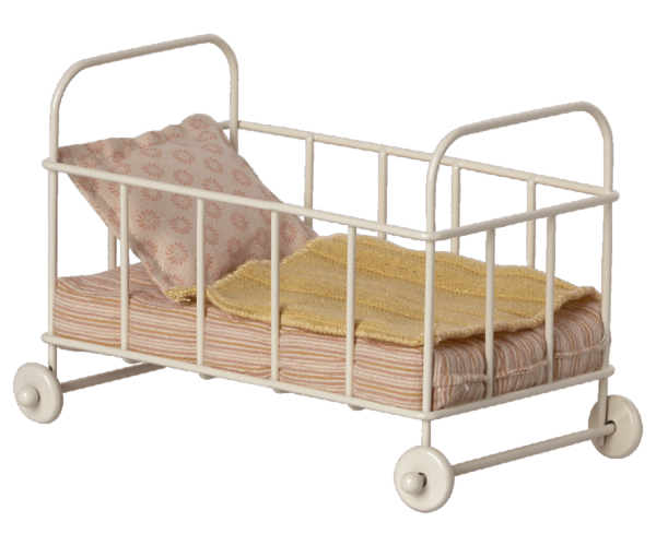 Maileg Cot Bed Micro Rose – Bild 2
