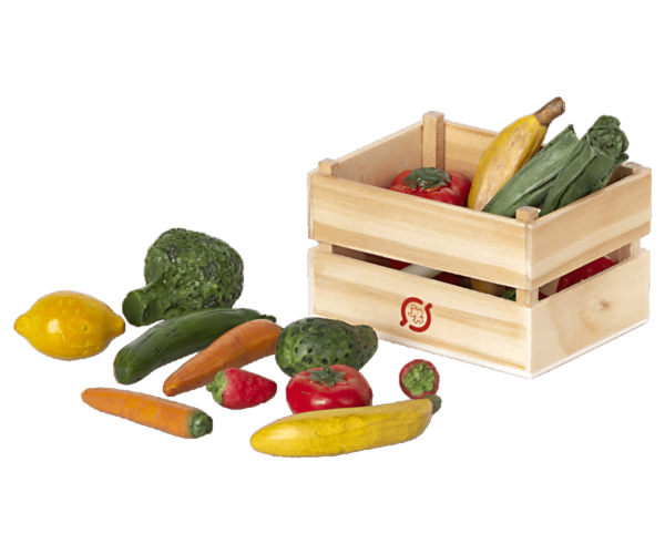 Maileg Miniature "Veggies and Fruits" Lebensmittelkiste