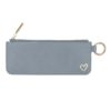 Leder Etui Kosmetiktasche Herz Blau