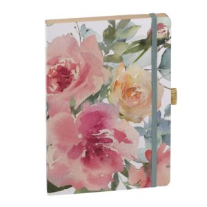Notizbuch DIN A5 mit Aquarellblüten