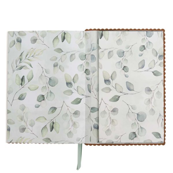 Notizbuch DIN A5 Greenery Ledercover – Bild 3