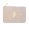 Leder Kosmetiktasche Feder Rosa – Bild 2