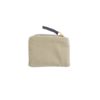 Münztasche Samt Pailletten Beige – Bild 2