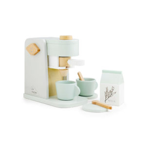 Holzspielzeug Kaffeemaschine, Staubiges Grün