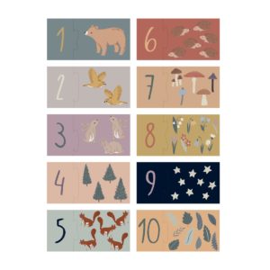 Sebra Puzzle mit Zahlen 1-10 "Nightfall"