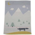 Babydecke mit Wolf