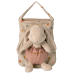 Hase Holly mit Tasche dusty rose