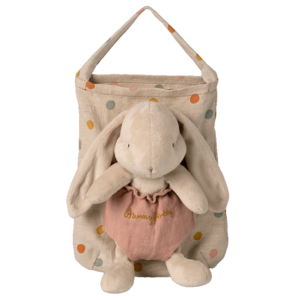 Hase Holly mit Tasche dusty rose