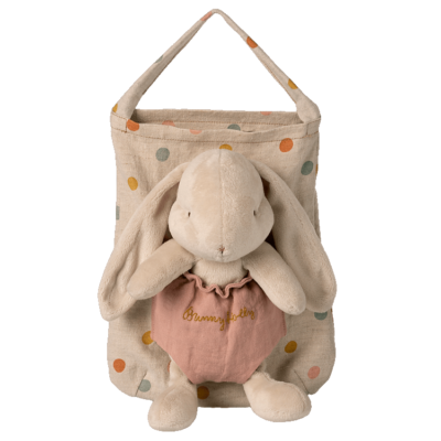 Hase Holly mit Tasche dusty rose