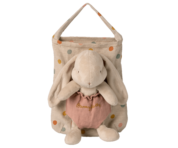 Hase Holly mit Tasche dusty rose