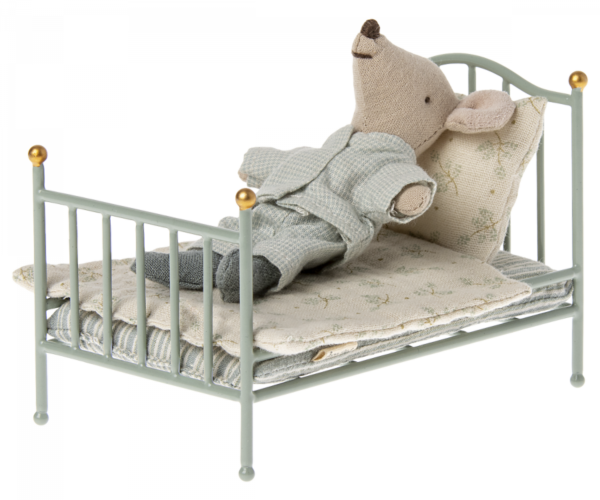 Vintage Bett in mint – Bild 2