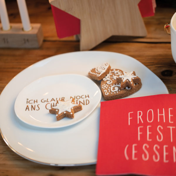 Weihnachtsteller "Ich glaub noch ans Christkind" – Bild 2