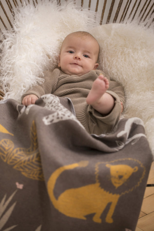 David Fussenegger Babydecke Dschungel braun – Bild 3