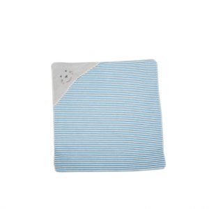 David Fussenegger Babydecke mit Kapuze Robbe blau