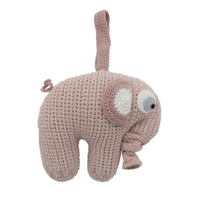 Sebra Häkel Spieluhr Elefant blossom pink
